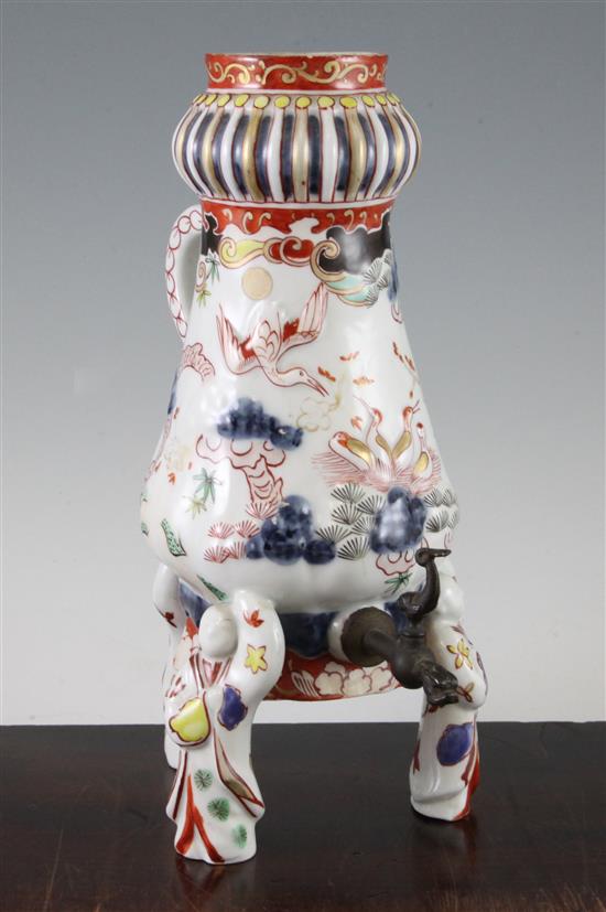 A Japanese Arita porcelain coffee pot, c.1700, 29.5cm